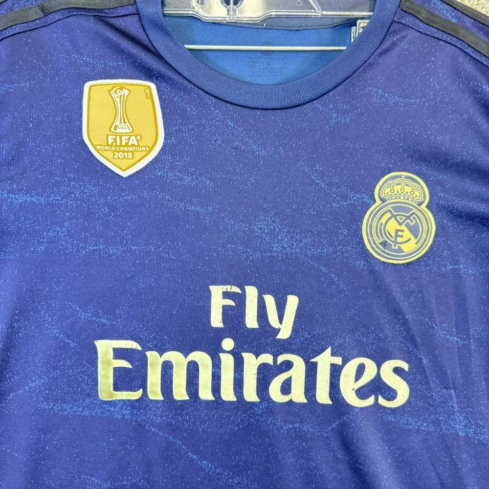 Adidas Real Madrid‎ Jersey Mens Medium Blue 2019-20 Away Climalite FIFA Patch